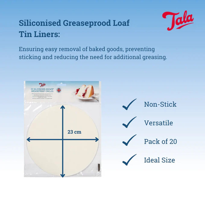 Tala 20 Siliconised Greaseproof Circles - 20piece - Image 3