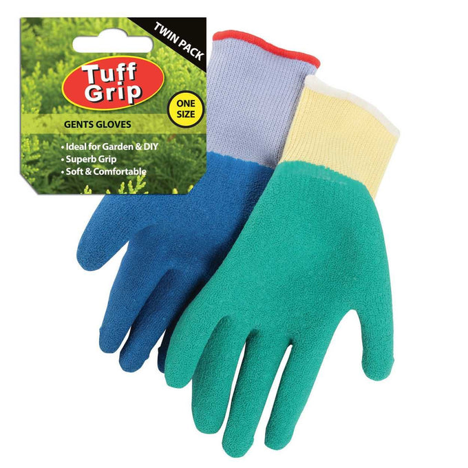 TuffGrip Gents Garden Gloves Large Twin Pack, soft, flexible, superb grip for gardening & DIY – Keans Claremorris
