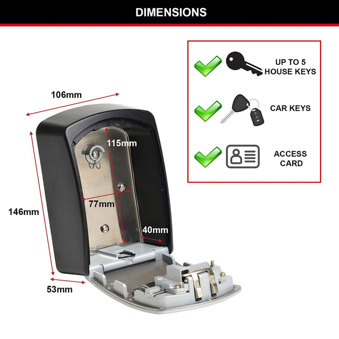 Master Lock Large Key Box | XMS25KEYSAFE - Image 3