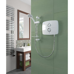 Triton Shower T90Sr White 9Kw Silent Running electric shower - powerful, quiet performance | Keans Claremorris