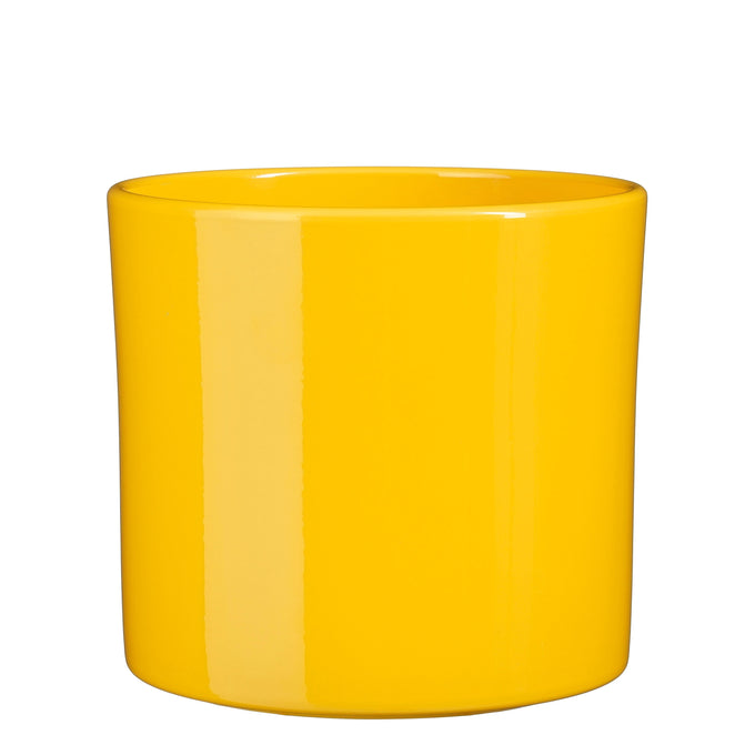 Era Ceramic Pot Round Yellow -Small - Image 1