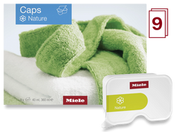 Miele 11486060 Caps Fabric Conditioner Nature Multi-pack, gentle scent, effective softening – available at Keans Claremorris.