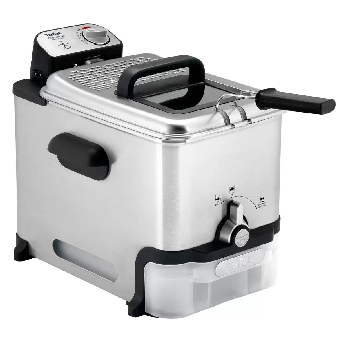 Tefal Oleoclean Pro 3.5L deep fryer with oil filtration, odor filter, viewing window, dishwasher safe – Keans Claremorris
