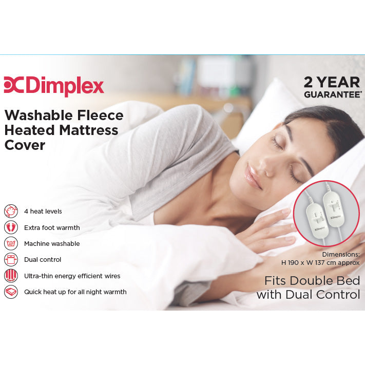 Dimplex Dual Control Double Mattress Cover Under Blanket - Heated Bedding, Keans Claremorris