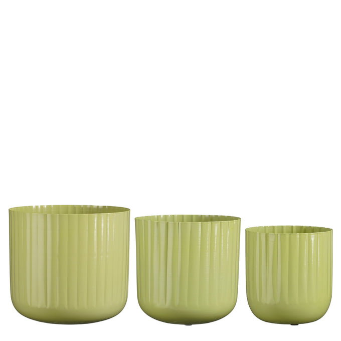 Barry Pot – Bright Green Metal Small - Image 1