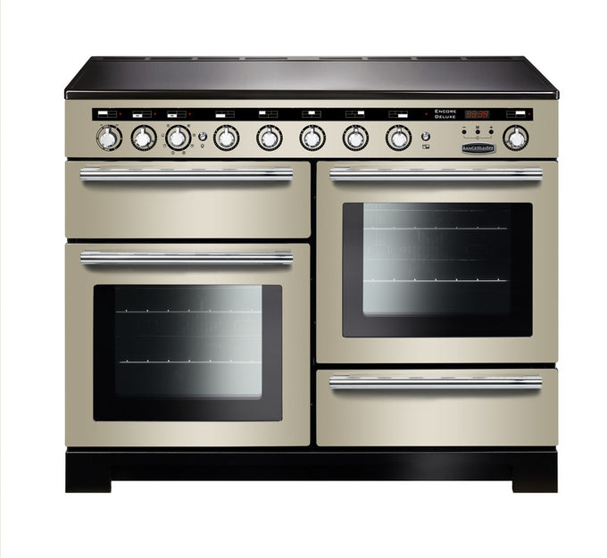 Rangemaster Encore Deluxe 110 Induction Range Cooker | Chrome Trim - Image 1