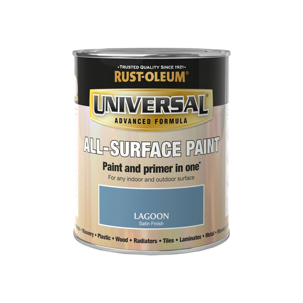 Painters Touch Universal Lagoon 750ml all-surface paint and primer, durable for indoor/outdoor use, available at Keans