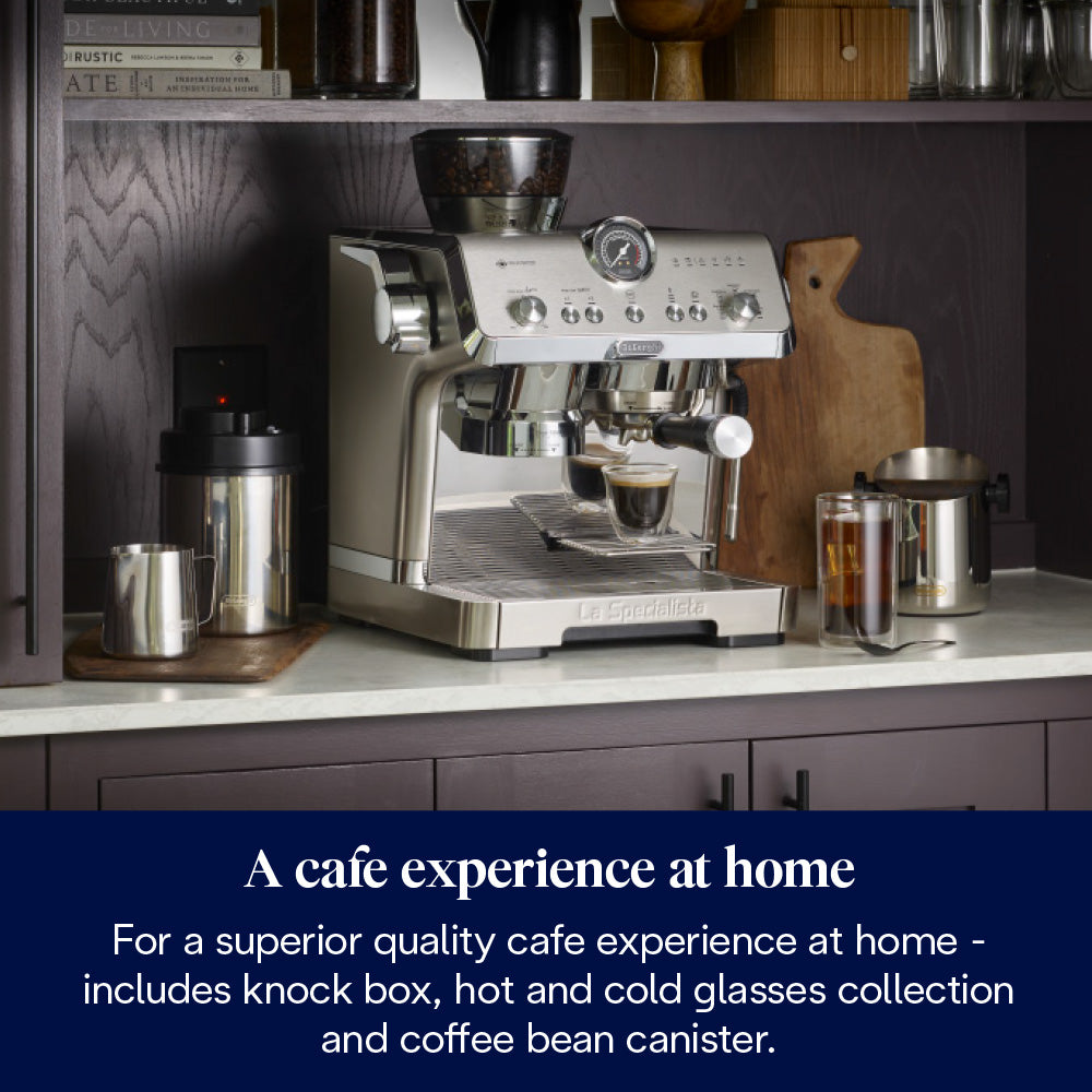 Delonghi La Specialista Opera Bean to Cup Coffee Machine with HomeCafe Kit, Stainless Steel - Keans Claremorris