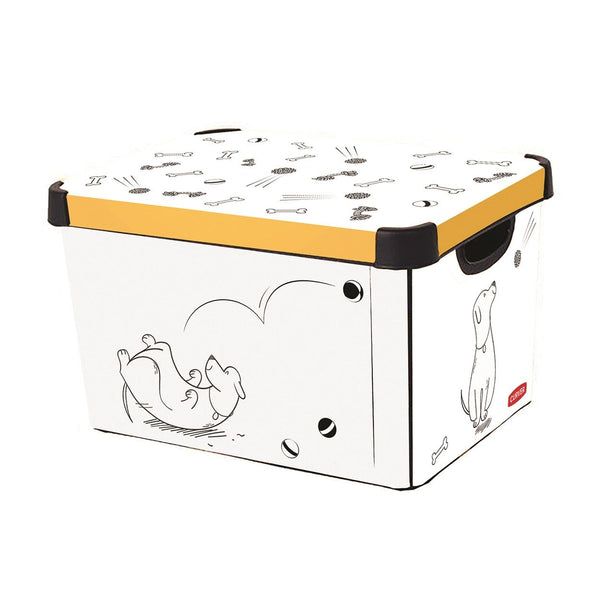 Curver Pets at Home 22L Deco Box with handles, scratch-resistant, stackable storage - available at Keans Claremorris.