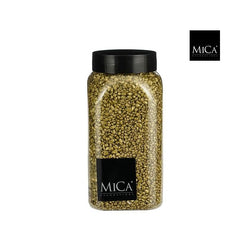 Gold granulate decorative stones 650ml jar, 2-3mm, ideal for DIY, fillers, candles, plant pots – Keans Claremorris