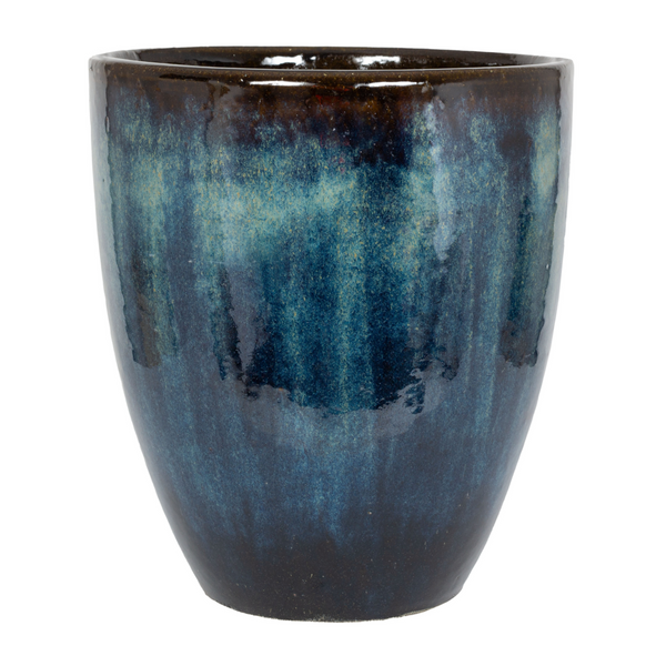 Eden Glazed Tall Egg Midnight Blue