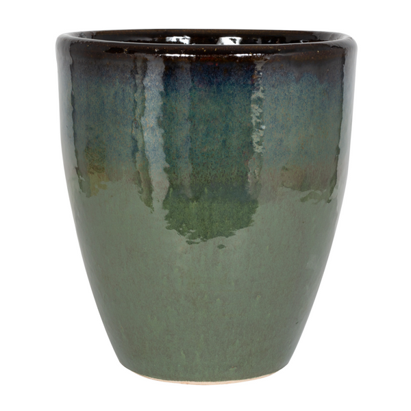 Eden Glazed Tall Egg Mermaid Green