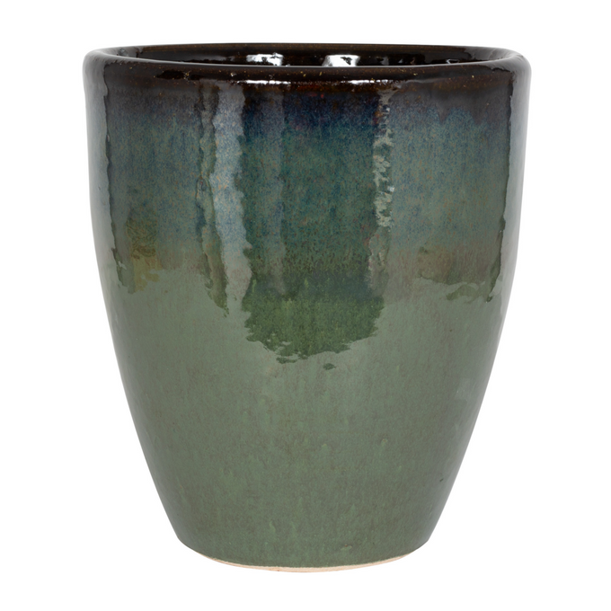 Eden Glazed Tall Egg Mermaid Green - Image 1