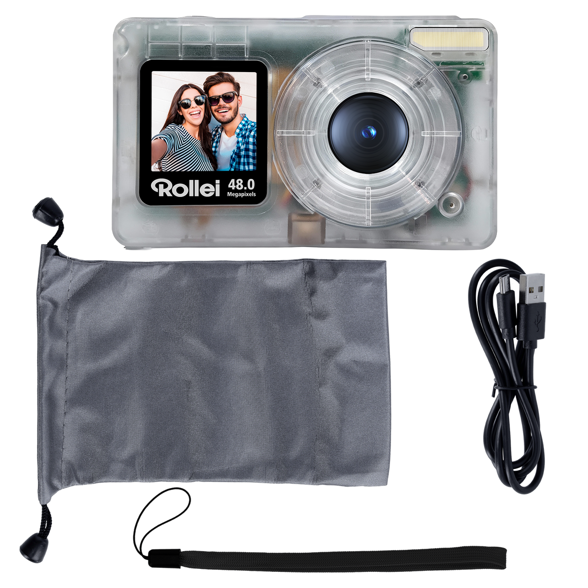 Rollei Compactline Digital Camera 48MP 4K – Transparent | 12096 - Image 2