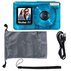 Rollei Compactline Digital Camera 48MP 4K – Blue Clear | 12098