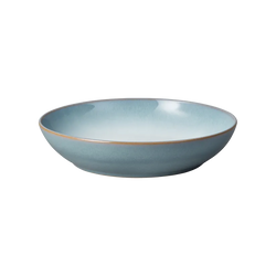 Denby Azure Haze 22cm stoneware pasta bowl, 1050ml, durable reactive glaze, oven-safe, available at Keans Claremorris.