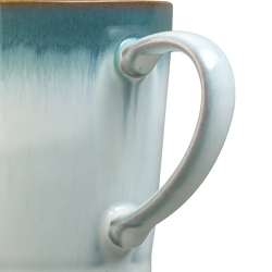 Denby Azure Haze large ceramic mug with blue glaze, perfect for hot drinks – available at Keans Claremorris.