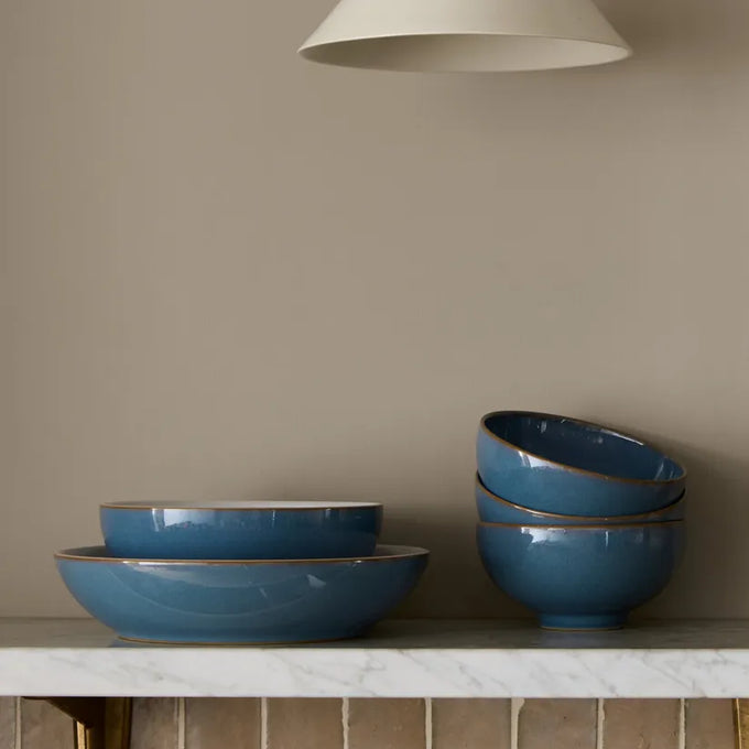 Denby Set Of 4 Pasta Bowls - Azure Haze - Image 2