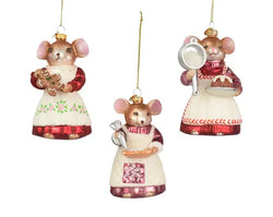 Mouse GLASS 3 Assorted, H.9cm