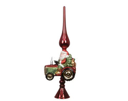 Treetopper GLASS Tractor  H.30cm