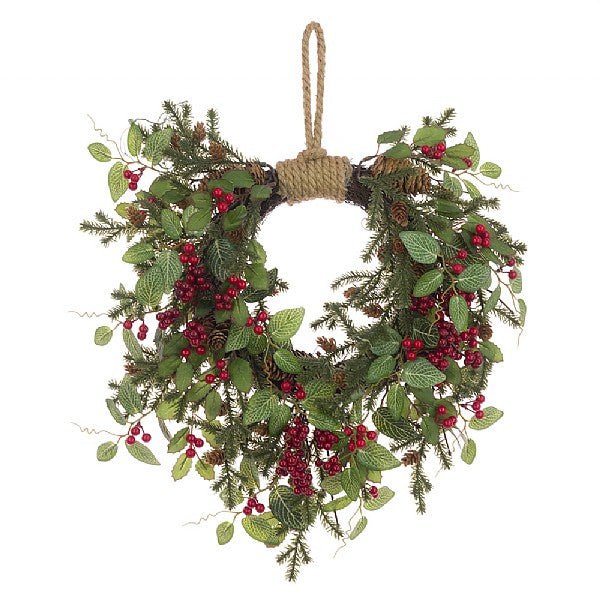 Oakham Jute Wreath 40cm, natural handcrafted jute, round decorative wreath by Keans Claremorris