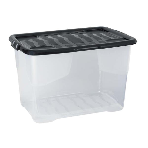 Curve Storage Box With Lid 65L