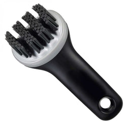 Oxo Good Grips Panini Press Brush with flexible silicone bristles and scraper, safe for non-stick surfaces, at Keans