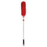 Oxo Microfibre Extendable Duster with 132cm reach, 270° rotating head, lightweight, available at Keans Claremorris.