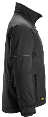 Snickers AllroundWork Winter Jacket 1158 in black, durable and warm workwear from Keans Claremorris.