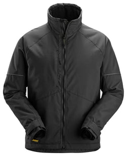 Snickers AllroundWork Winter jacket 1158 black, insulated, water-repellent, durable fabric with reflective details – Keans