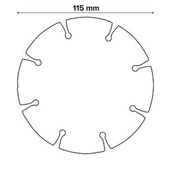Bosch Diamond Cutting Disc 115mm x 22.23mm | 65240489