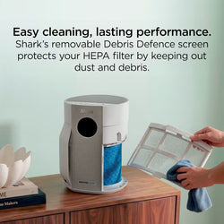 Shark BreatheClear Compact Air Purifier Dove | HP062UK