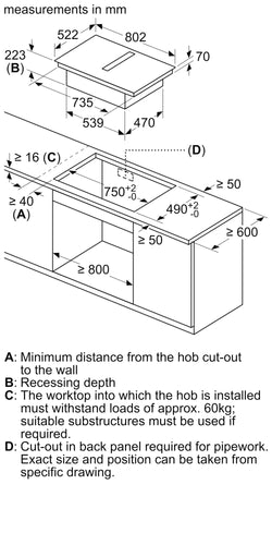 Neff N50 Induction Hob with Integrated Ventilation system