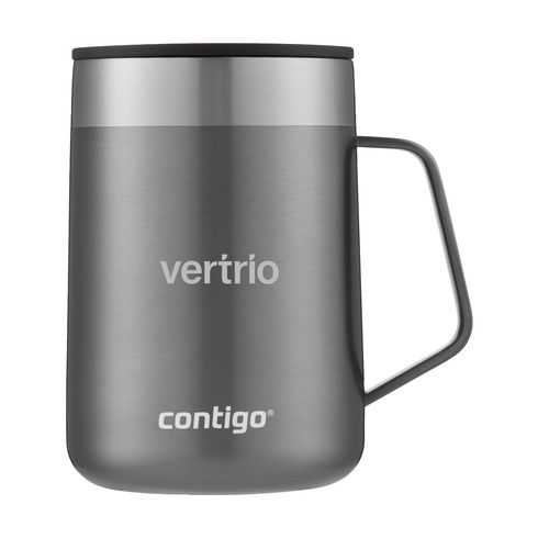 Contigo Streeterville 14oz stainless steel desk mug, vacuum insulated, spill-proof lid, BPA-free, Keans Claremorris.