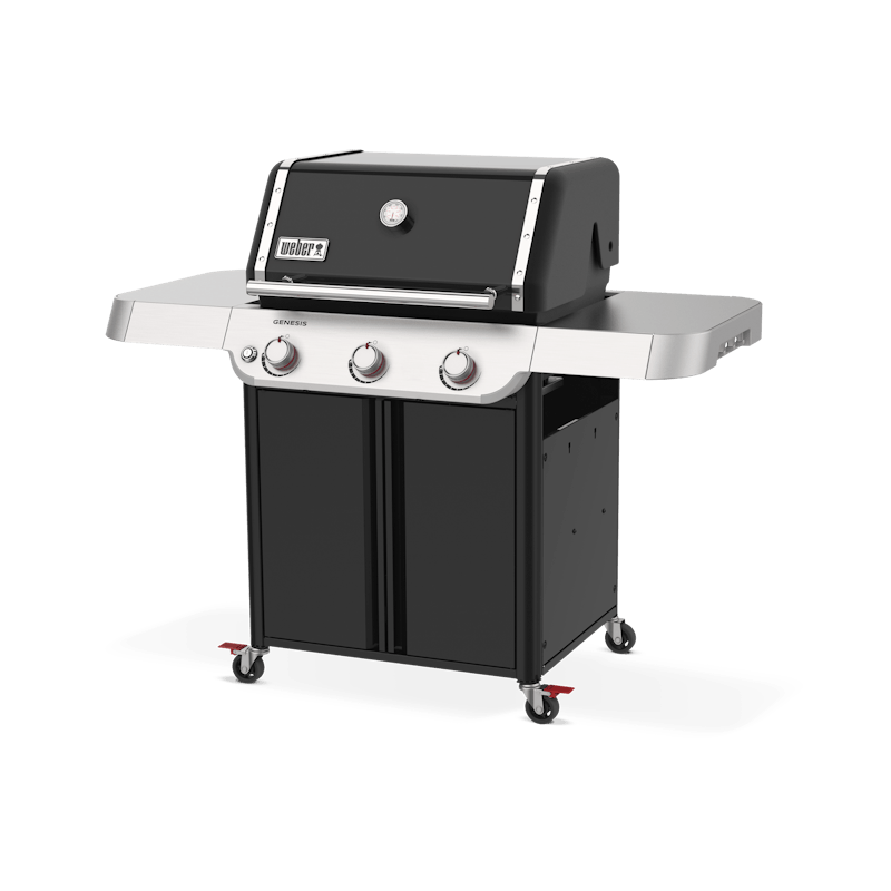 Weber Genesis E-315 Gas Barbecue with 3 burners, stainless steel, side burner - available at Keans Claremorris