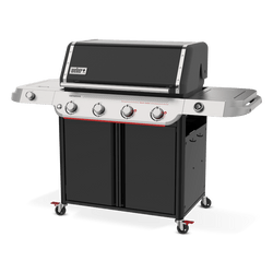 Weber Genesis E-435W Gas Barbecue with four burners and side burner, available at Keans Claremorris