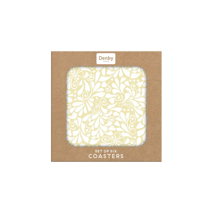Denby Colours Set of 6 Coasters - Gold Moti - Image 2