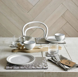 Denby Natural Foliage 6-piece placemats with leaf design, durable and stylish, available at Keans Claremorris.