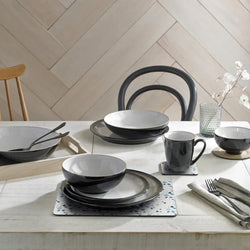 Denby Elements Black Cereal Bowl, durable stoneware, modern design – available at Keans Claremorris.