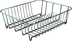 Chrome Dish Drainer - Black