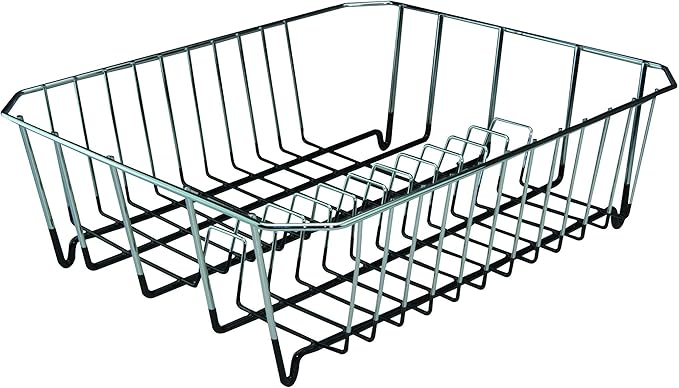 Chrome Dish Drainer - Black - Image 1