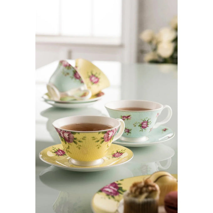 Archive Rose Teacup & Saucers Set of 4 - Image 2