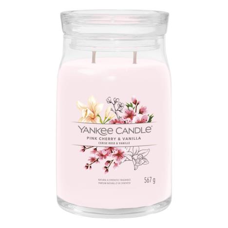 Yankee Candle signature large jar pink cherry vanilla