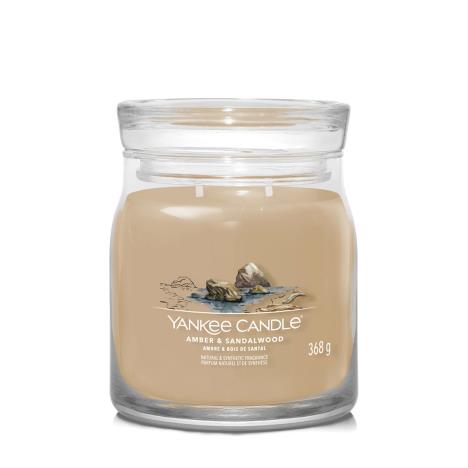 Yankee Candle signature medium jar amber & sandalwood
