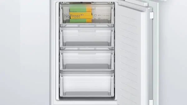 Bosch KIN85NFE0G Series 2 built-in 50/50 fridge-freezer with flat hinge – available at Keans Claremorris