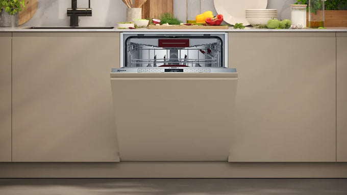 Neff S155HCX27G 60cm fully integrated dishwasher, sleek design, energy-efficient, available at Keans Claremorris.
