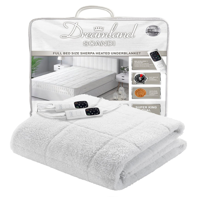 Dreamland Super King Under Blanket with Dual Controls, Intelliheat+, 6 heat settings, washable, Keans Claremorris