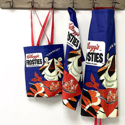 Vintage Kelloggs Frosties tote bag with retro design, perfect for shopping. Available at Keans Claremorris.