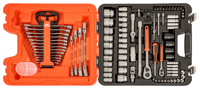 Bahco S87 + 7 1/4in & 1/2in Drive Socket & Spanner Set 94 Piece - Image 3