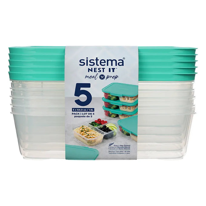 Sistema Nest-It™Meal Prep 1.9L - 5 Pack - Image 2